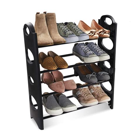 TNT THE NEXT TREND Premium 4 Shelf Plastic and Steel Shoe/Chappal/Book ...