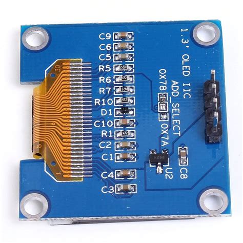 1.3 Inch I2C IIC 128x64 OLED Display Module 4 Pin - White buy online at ...