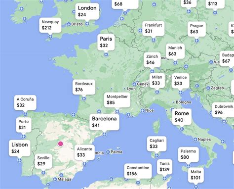Least Expensive European Countries