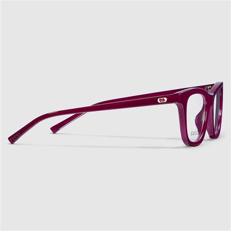 Cat eye optical frame in violet | GUCCI® US