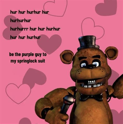 five nights at freddy’s valentines card | Fnaf funny, Funny valentines ...