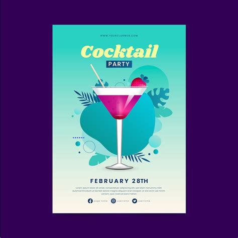 Cocktail Flyer-Vektoren und -Illustrationen zum kostenlosen Download ...