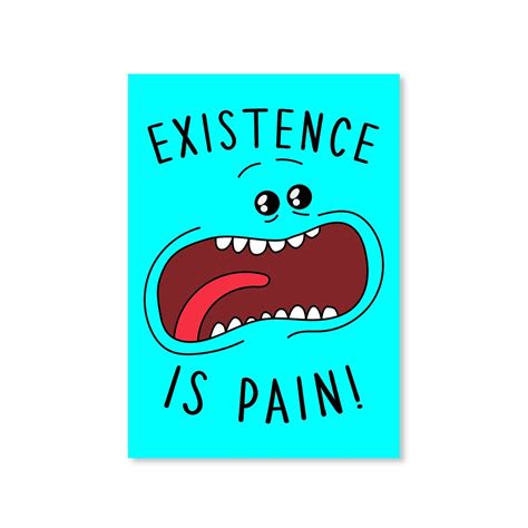 Buy Rick and Morty Poster - Existence Is Pain at Rs. 50 OFF 🤑 – The ...