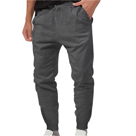 Mlzmgr Joggers for Men Cotton Sweatpants S-3XL with Pockets Drawstring ...