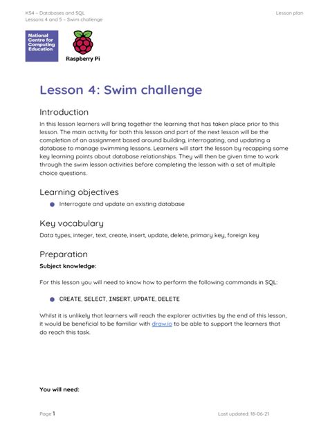 Image result for SQL Queries Lesson Plan