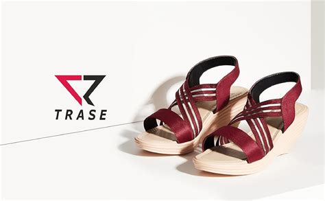 Buy TRASE Elastic Brown Stylish Sandal for Women-7 IND/UK at Amazon.in