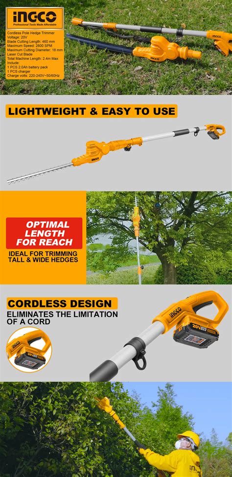 INGCO INGCO Cordless pole hedge trimmer CPHT2016012 | garden tools | India