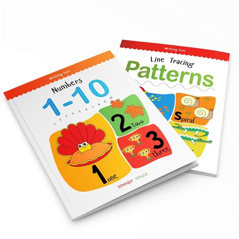 Writing Practice Workbooks - Pack of 4 Early Writing Books for Kids (W