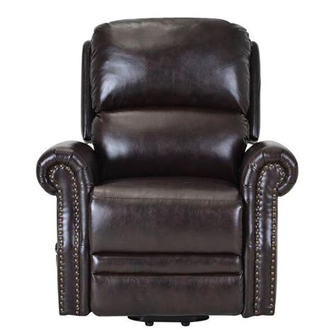 Buy Dark Brown Color PU Leather Power Lift Recliner Chair with Remote ...