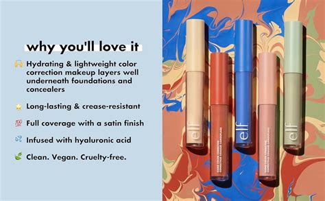 Buy e.l.f. Camo Color Corrector, Hydrating & Long-Lasting Color ...