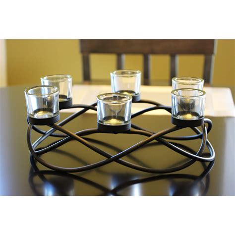 Buy Seraphic Iron Round Table Decor Centerpiece Decorations Candle ...