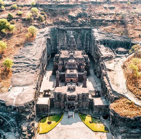 Kailasa Temple, Ellora, carved out of a mountain by hand. | Ellora ...