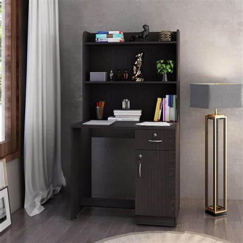 Buy Helios Chosa Study Desk with Cabinet - Brown from Helios by Home ...
