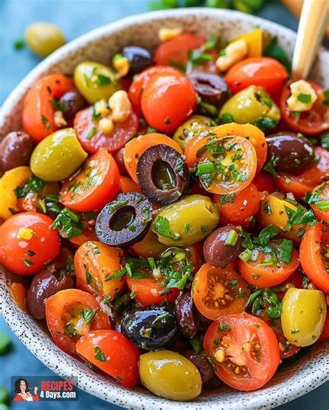 Fresh Cherry Tomato Salad with Olives
