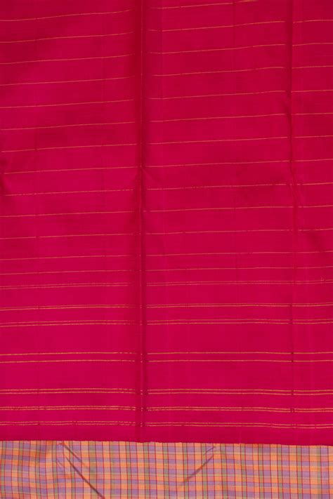 Lilac pink and magenta pure zari Kanchipuram silk saree | Clio Silks