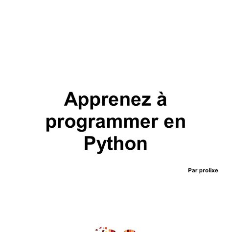 Image result for Apprendre À Programmer En Python PDF