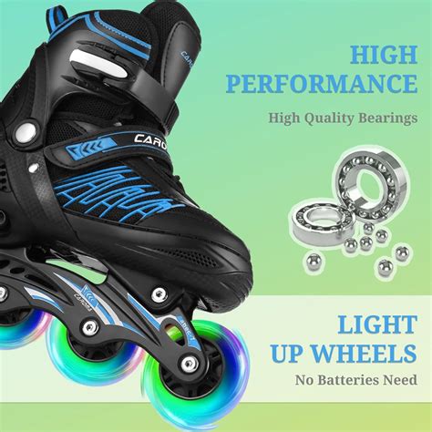 Buy Caroma Adjustable Inline Skates for Girls and Boys with All ...