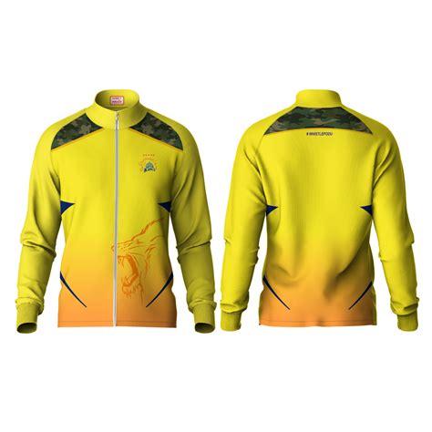 Next Print Customised Ipl Chennai Super Kings Printed Jacket