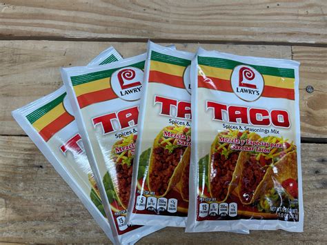 Lot - lot of four Lawry's taco seasoning