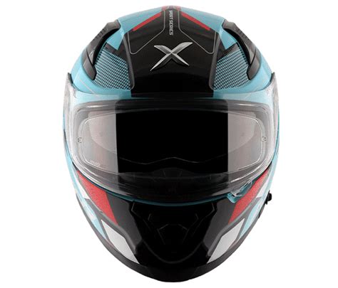 AXOR Apex Turbine Gloss Hex Blue Red Helmet– Moto Central