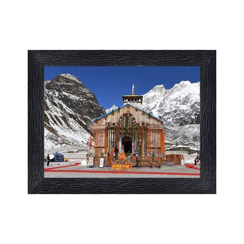 PnF Kedarnath Temple Religious Wood Photo Frames with Acrylic Sheet ...