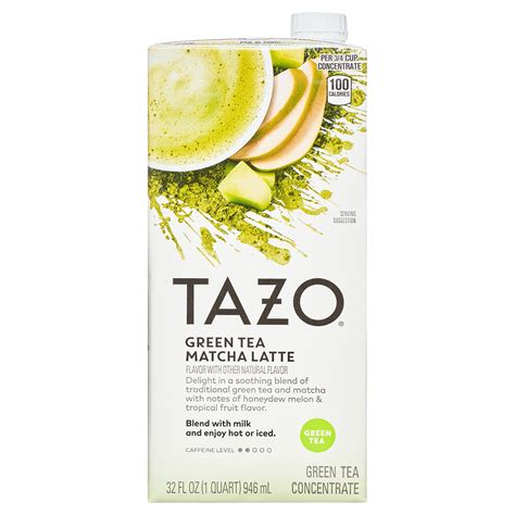 TAZO Matcha Latte Green Tea Concentrate, 32 fl oz Carton - Walmart.com