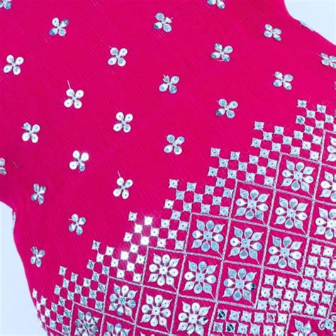 Rani Color Pleated Georgette Embroidery