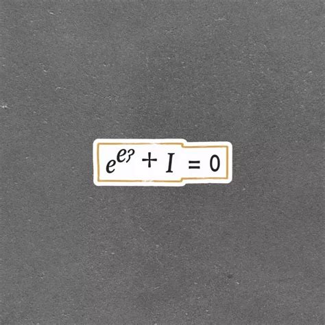 Euler'S Identity Math Equation Sticker - Science Geek Giftphone Decal ...