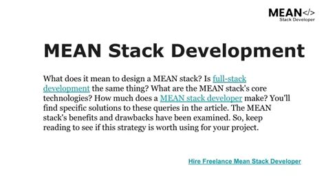 Mean Stack Review 的图像结果