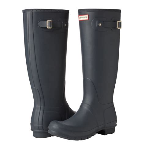 Hunter Women's Original Tall Rain Boots, Navy, Size 6 - Walmart.com