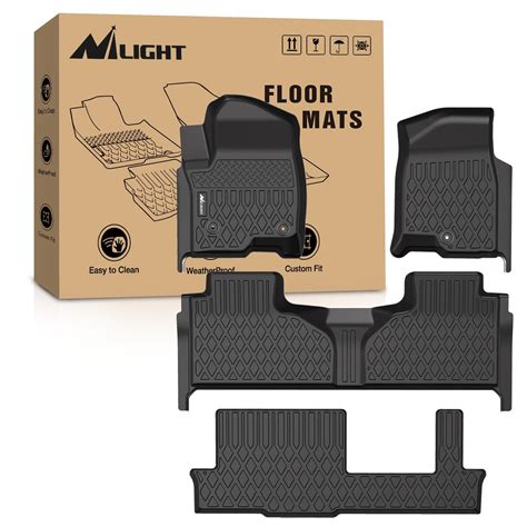 Buy Nilight TPE Floor Mats for 2021 2022 2023 Chevrolet Tahoe/GMC Yukon ...