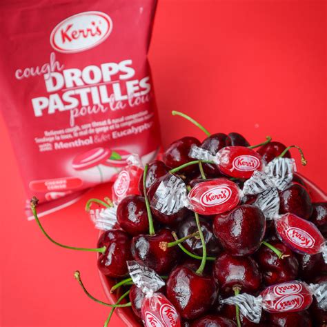 Kerr's Cherry Cough Drops with Menthol & Eucalyptus, 30 Lozenges