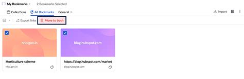 Bookmarks in NICeMail