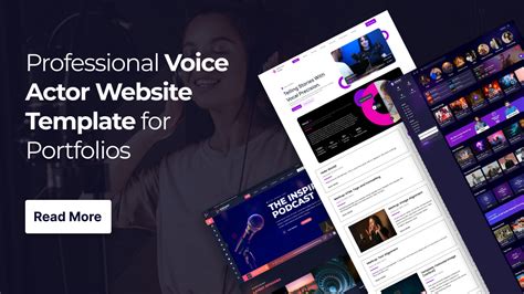 Professional Voice Actor Website Template for Portfolios