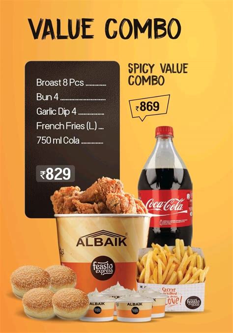 Menu at Al baik, Bhopal, 6CX8+P9M