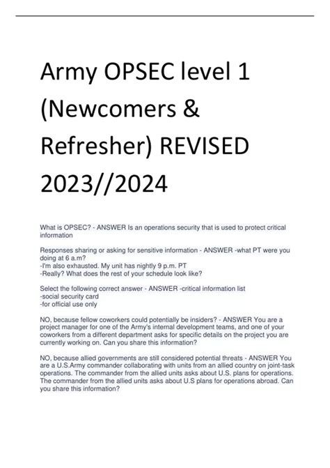 Image result for OPSEC Level 1