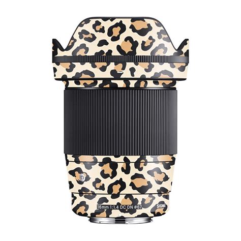 Sandy Leopard Spots Sigma 16mm F/1.4 DC DN Camera Lens Skin
