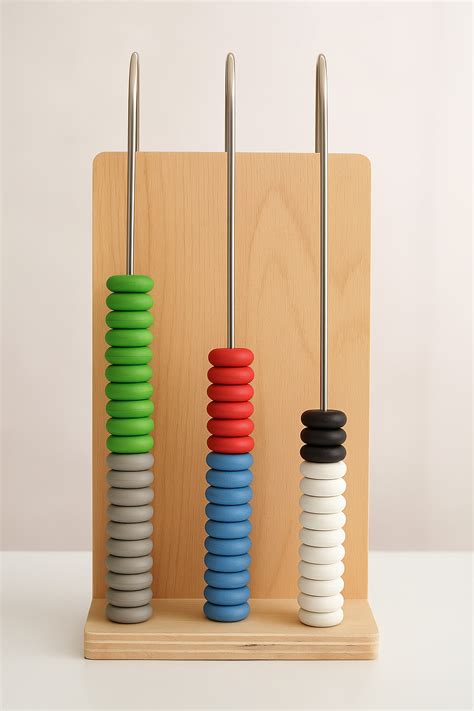 EISCO - Abacus, 3 U-Shaped Steel Wires, Wooden Frame, Arithmetic ...
