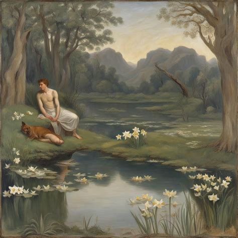 narcissus and echo - AI Generated Artwork - NightCafe Creator