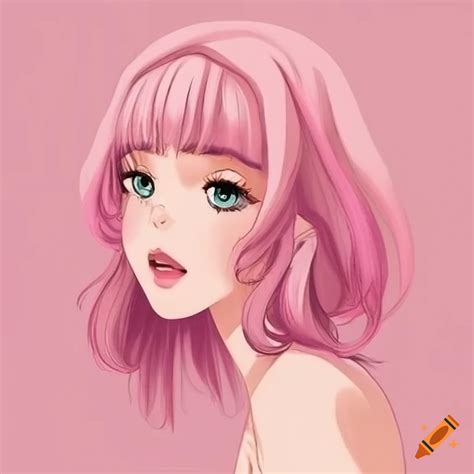 Soft pastel pink color on Craiyon