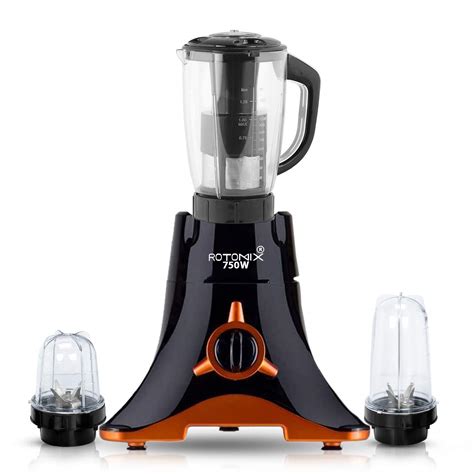 Buy Rotomix Black Color 750Watts Mixer Juicer Grinder with 3 Jar (2 ...