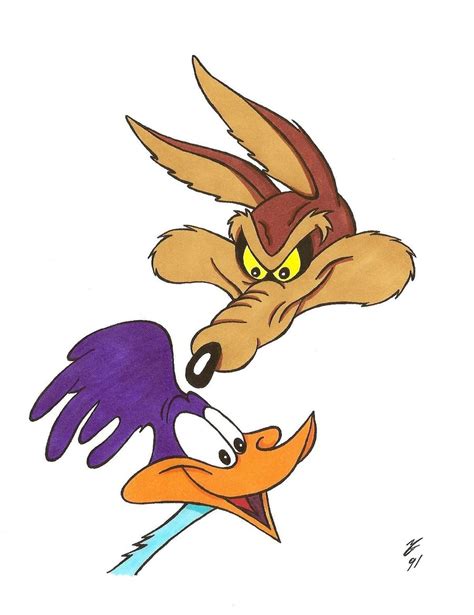 Road Runner Cartoon Drawing 的图像结果