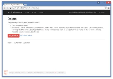 Asp.net Tutorial 1 的图像结果