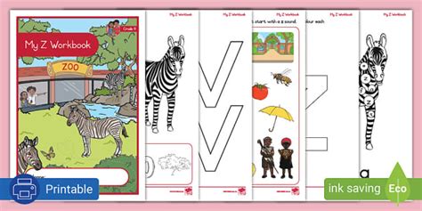 Grade R English - Phonics - Workbook: Letter Z