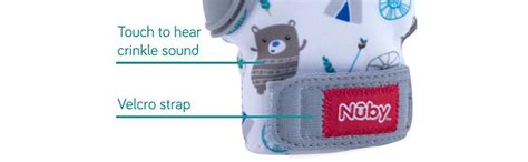 Buy Nuby Soothing Teething Mitten with Hygienic Travel Bag, Red Online ...