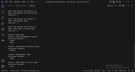 Image result for Outputs Off Java Project