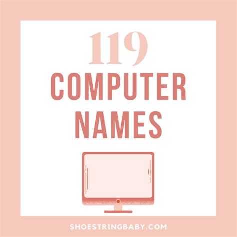 Image result for Types of Computer Names