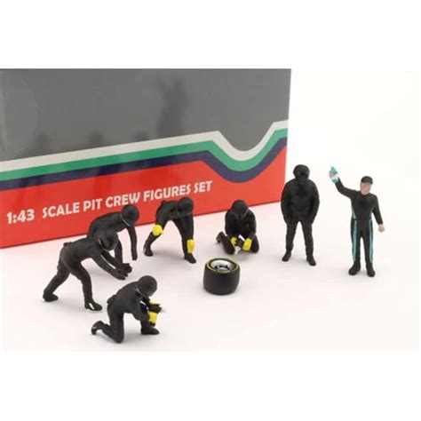 ModelToyCars Formula One F1 Pit Crew Team Black Set III, Black - India ...