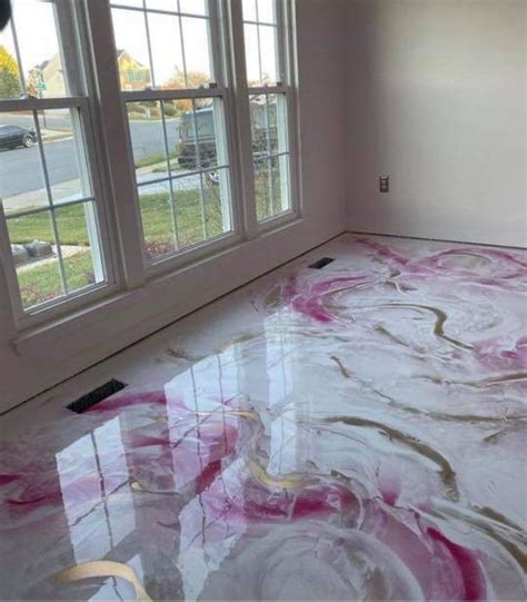 Stained marble floors. | Epoxy floor designs, Floor design, Beauty room ...