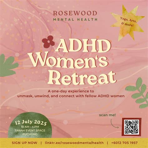 ADHD Womens Retreat 2025, Tanah Event Space Puchong, 12 July 2025 ...